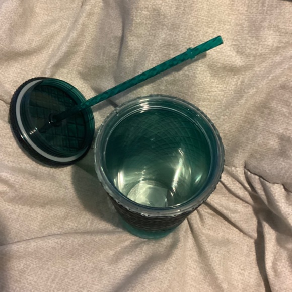New Starbucks Jeweled Aqua Tumbler 16 oz Green Blue Cold Cup Gradient Summer - Picture 3 of 5